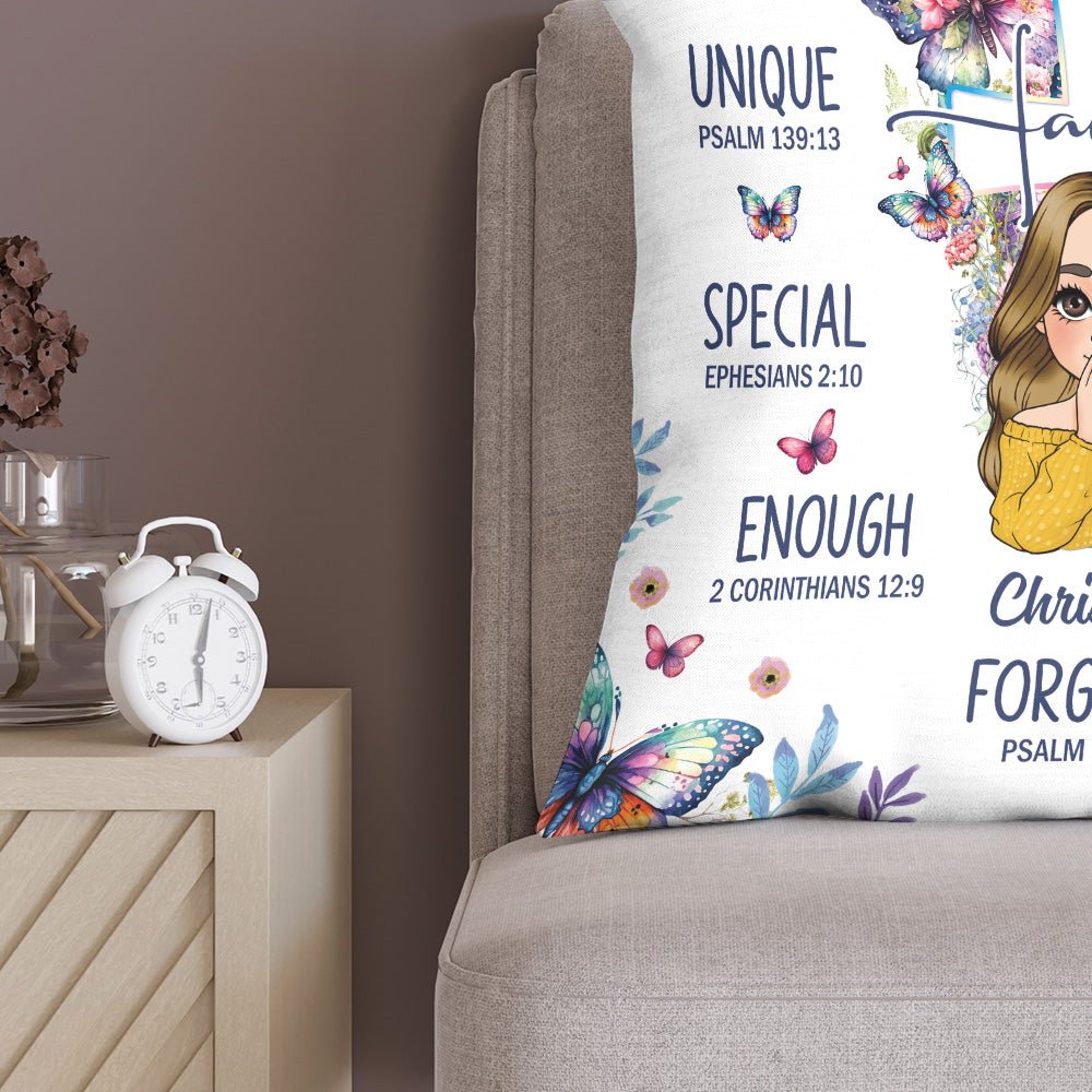 God Says I Am Faith - Personalized Pillow - Giftago