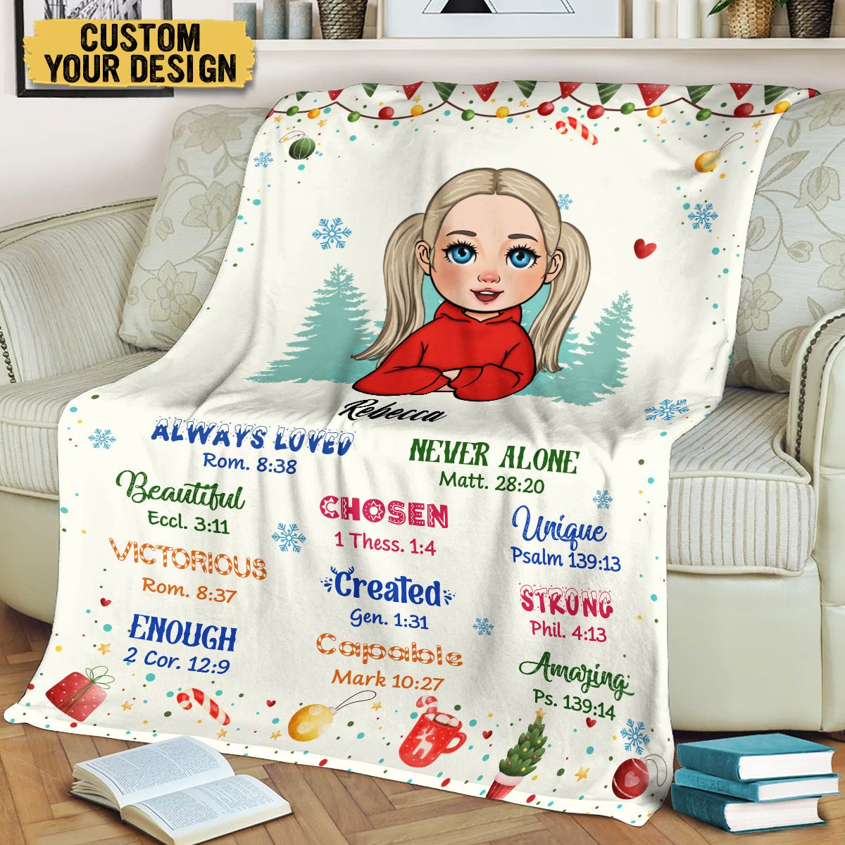 God Says I Am(For Kid) - Personalized Blanket - Meaningful Gift For Birthday - Giftago