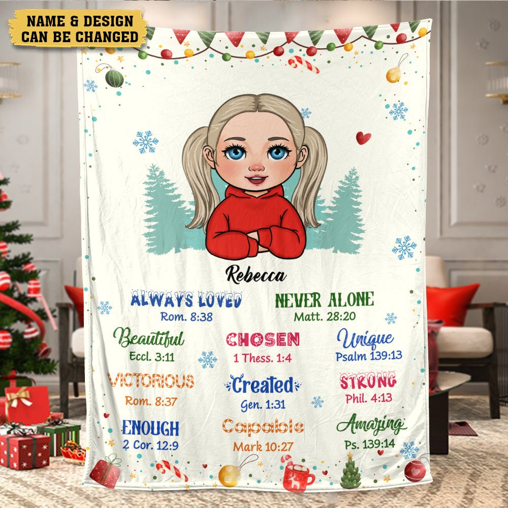 God Says I Am(For Kid) - Personalized Blanket - Meaningful Gift For Birthday - Giftago