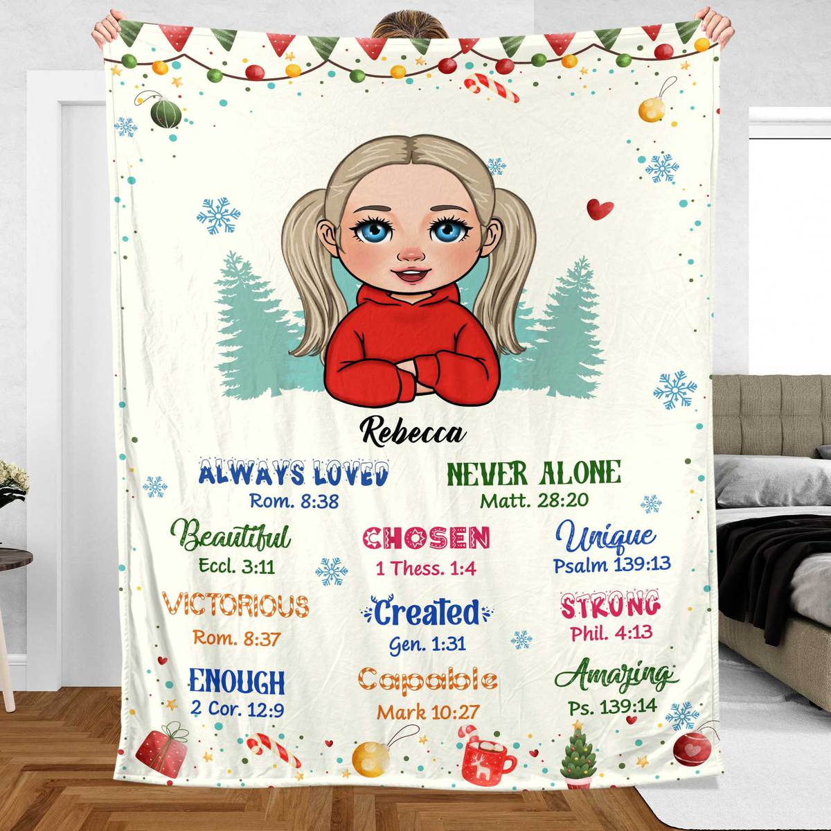 God Says I Am(For Kid) - Personalized Blanket - Meaningful Gift For Birthday - Giftago