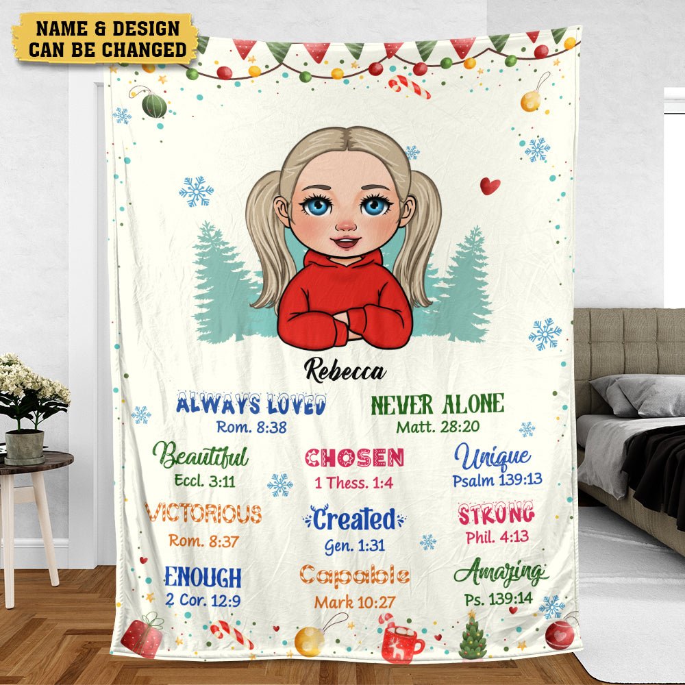 God Says I Am(For Kid) - Personalized Blanket - Meaningful Gift For Birthday - Giftago