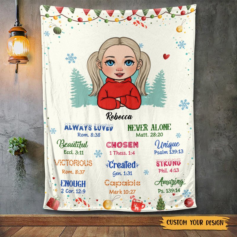 God Says I Am(For Kid) - Personalized Blanket - Meaningful Gift For Birthday - Giftago