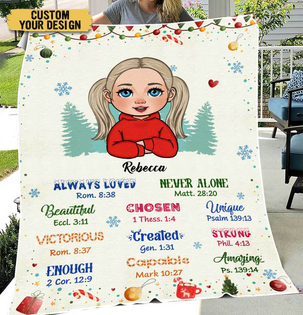 God Says I Am(For Kid) - Personalized Blanket - Meaningful Gift For Birthday - Giftago