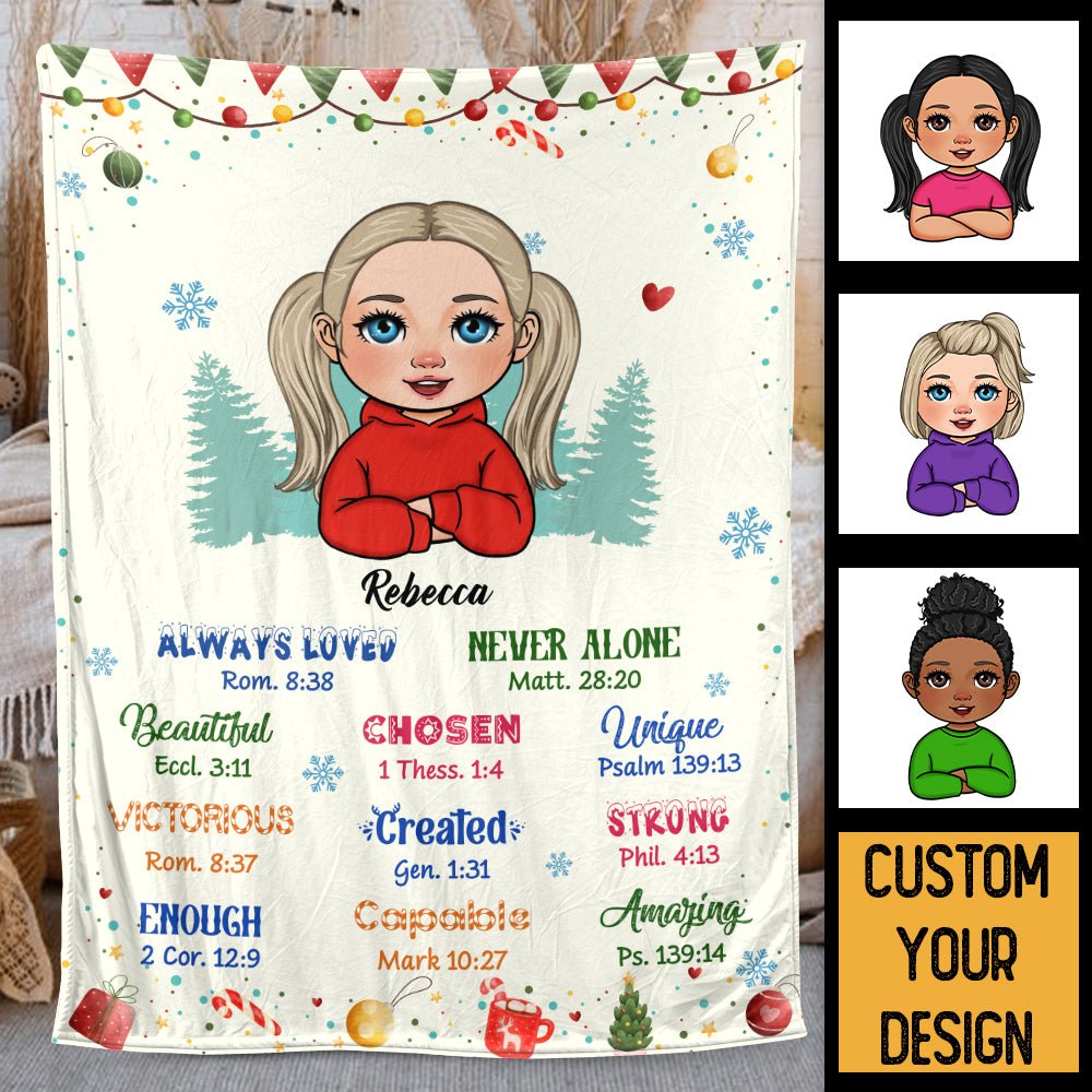 God Says I Am(For Kid) - Personalized Blanket - Meaningful Gift For Birthday - Giftago
