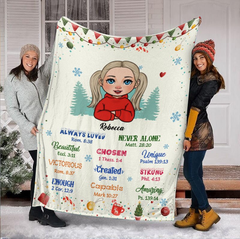 God Says I Am(For Kid) - Personalized Blanket - Meaningful Gift For Birthday - Giftago