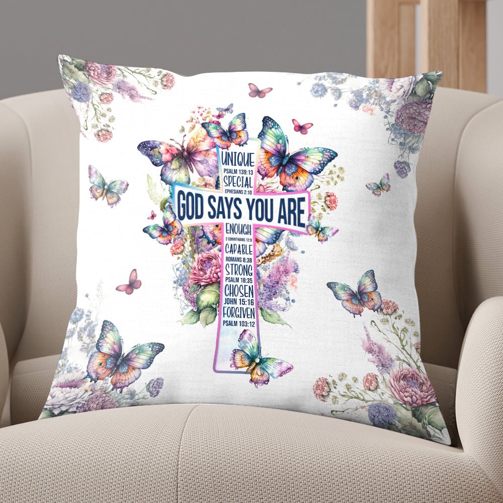 God Says You Are Pillow - Giftago