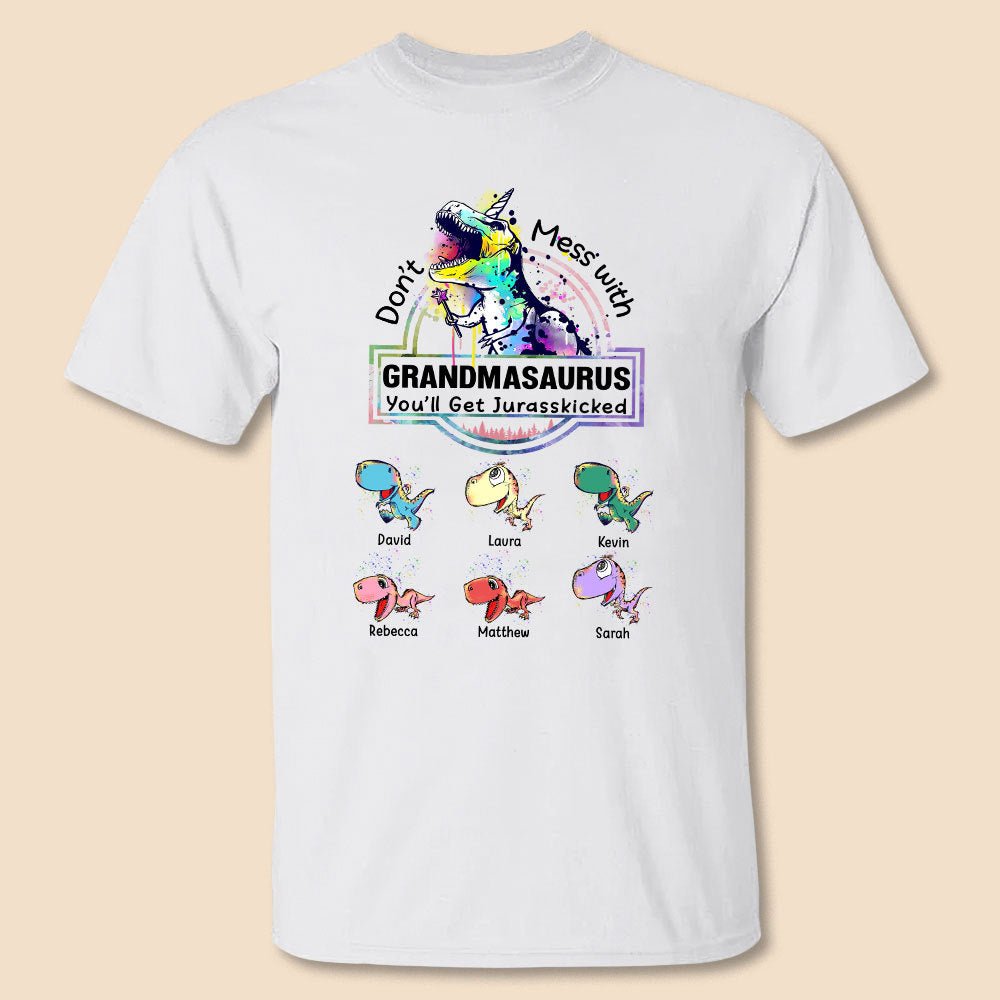 Grandmasaurus - Personalized T-Shirt/ Hoodie - Best Gift For Grandma - Giftago