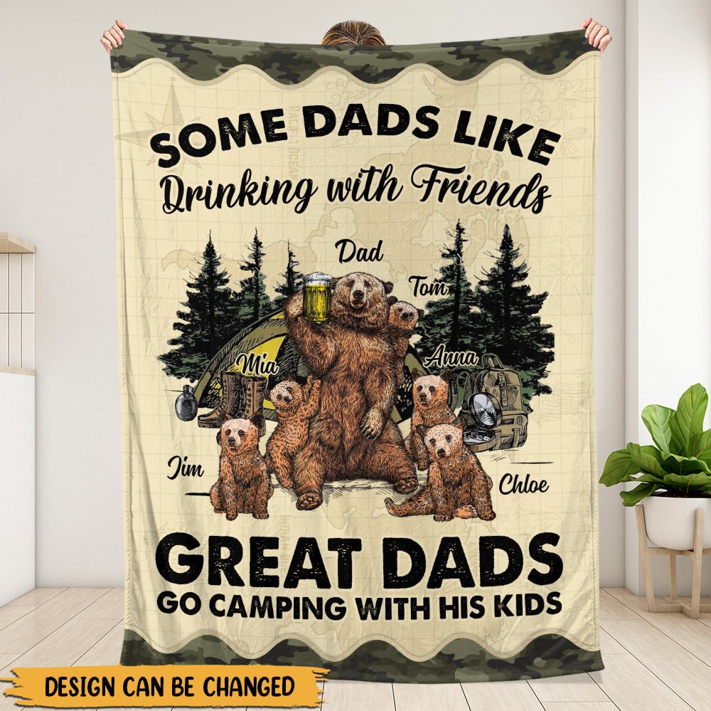 Great Dads Blanket - Personalized Blanket - Giftago
