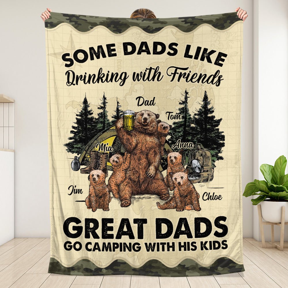 Great Dads Blanket - Personalized Blanket - Giftago