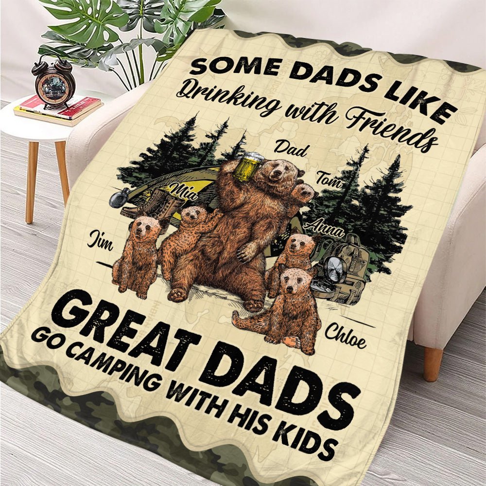 Great Dads Blanket - Personalized Blanket - Giftago