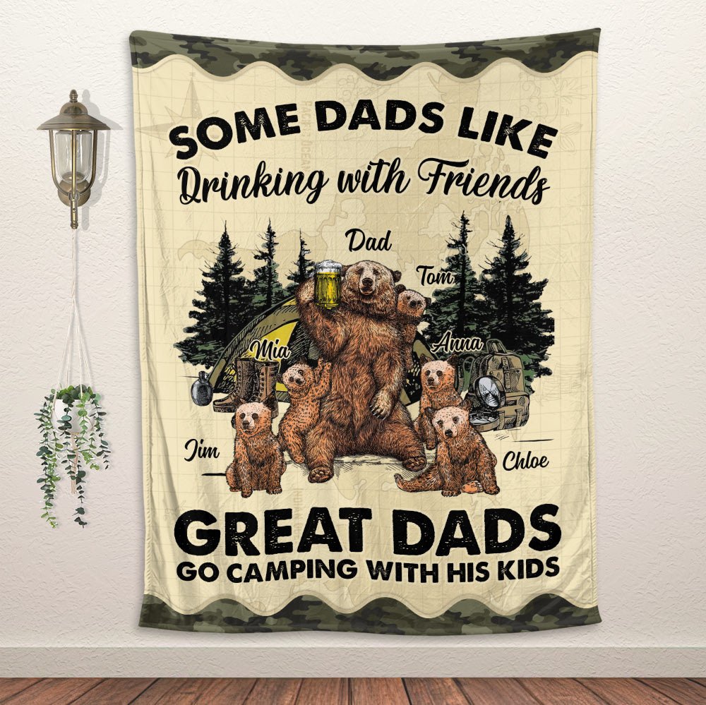 Great Dads Blanket - Personalized Blanket - Giftago