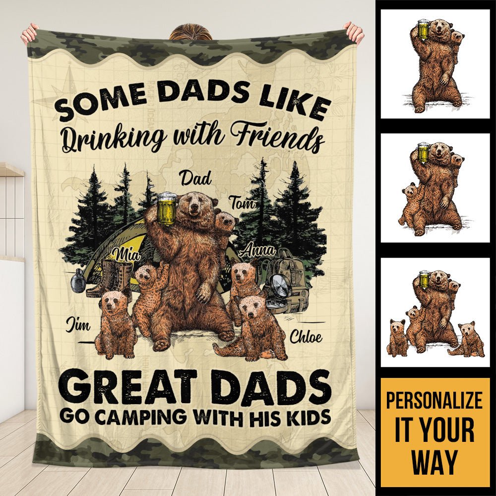 Great Dads Blanket - Personalized Blanket - Giftago