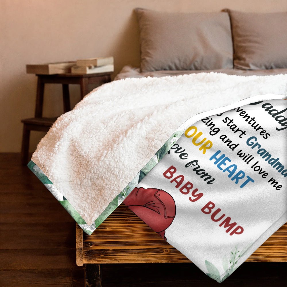 Hi Mommy and Daddy - Personalized Blanket - Giftago