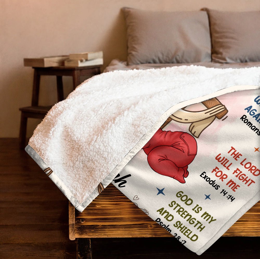 I Am A Child Of God I Will Fear No Evil - Personalized Blanket - Giftago