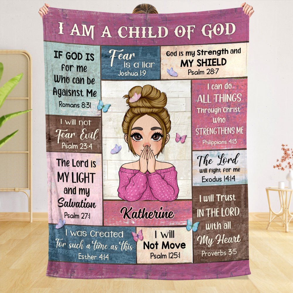 I Am A Child Of God - Personalized Blanket - Meaningful Gift For Birthday - Giftago