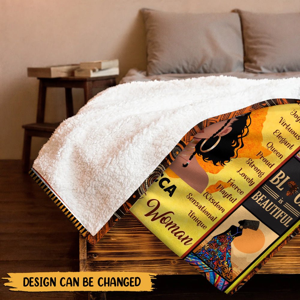 I Am Black Girl - Personalized Blanket - Giftago
