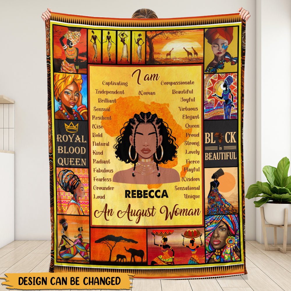 I Am Black Girl - Personalized Blanket - Giftago