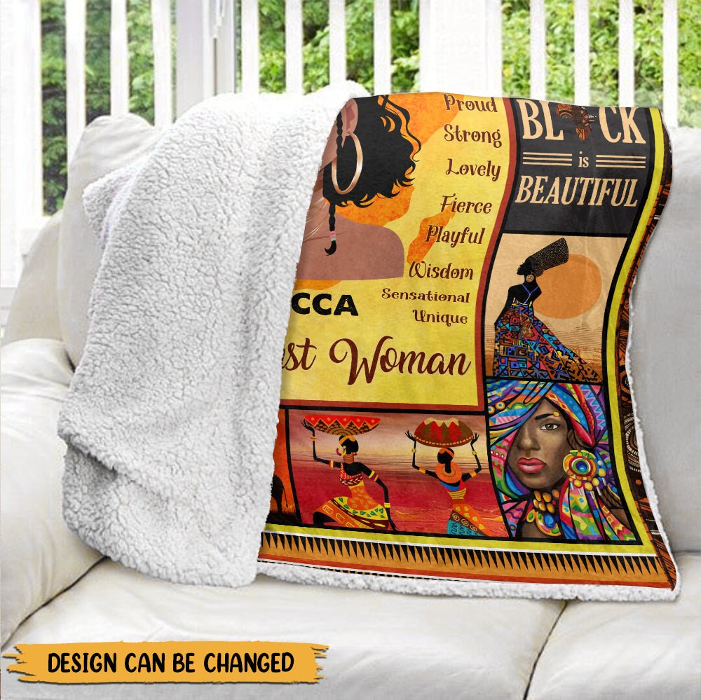 I Am Black Girl - Personalized Blanket - Giftago