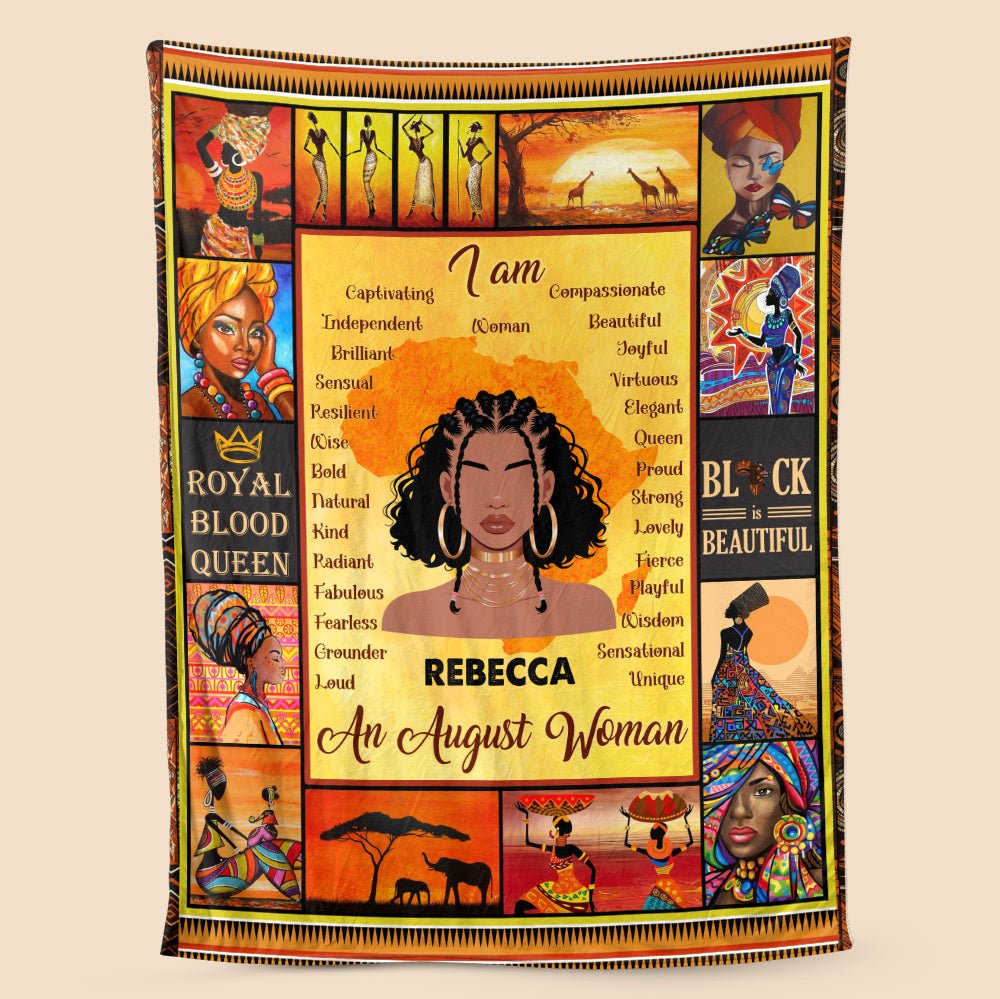I Am Black Girl - Personalized Blanket - Giftago