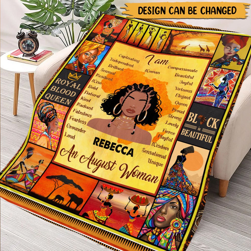 I Am Black Girl - Personalized Blanket - Giftago