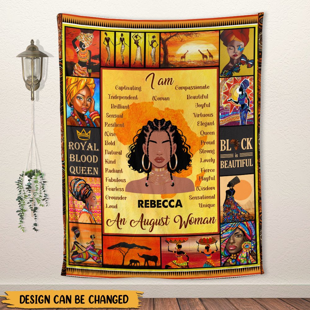 I Am Black Girl - Personalized Blanket - Giftago