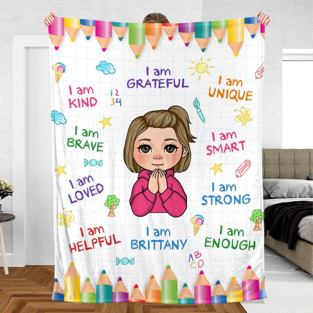 I Am Grateful - Personalized Blanket - Meaningful Gift For Birthday - Giftago