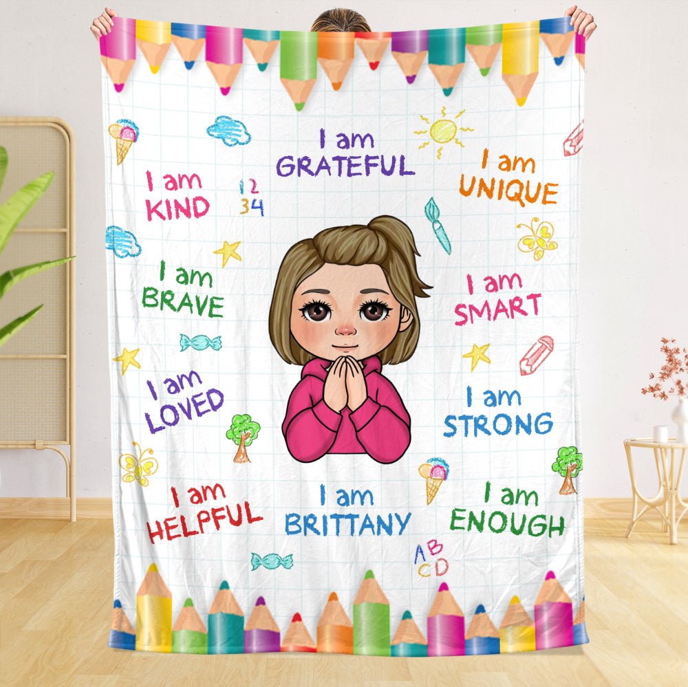 I Am Grateful - Personalized Blanket - Meaningful Gift For Birthday - Giftago