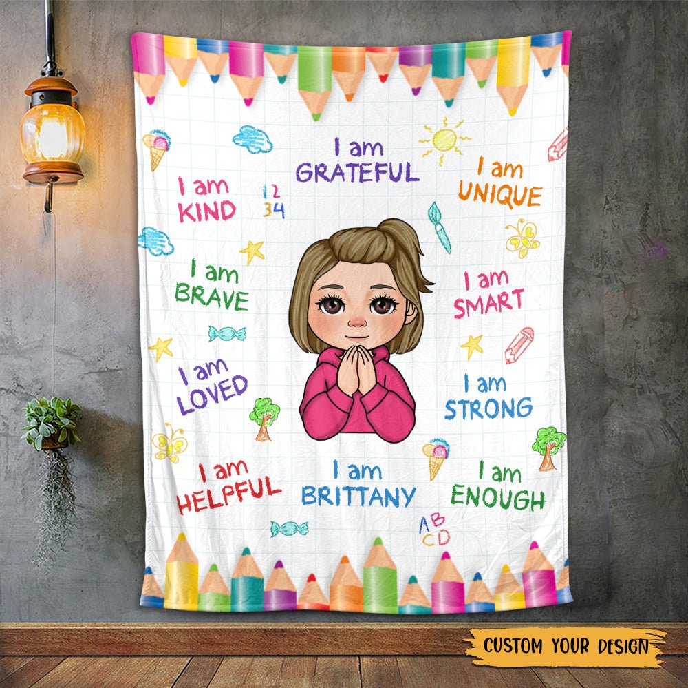 I Am Grateful - Personalized Blanket - Meaningful Gift For Birthday - Giftago