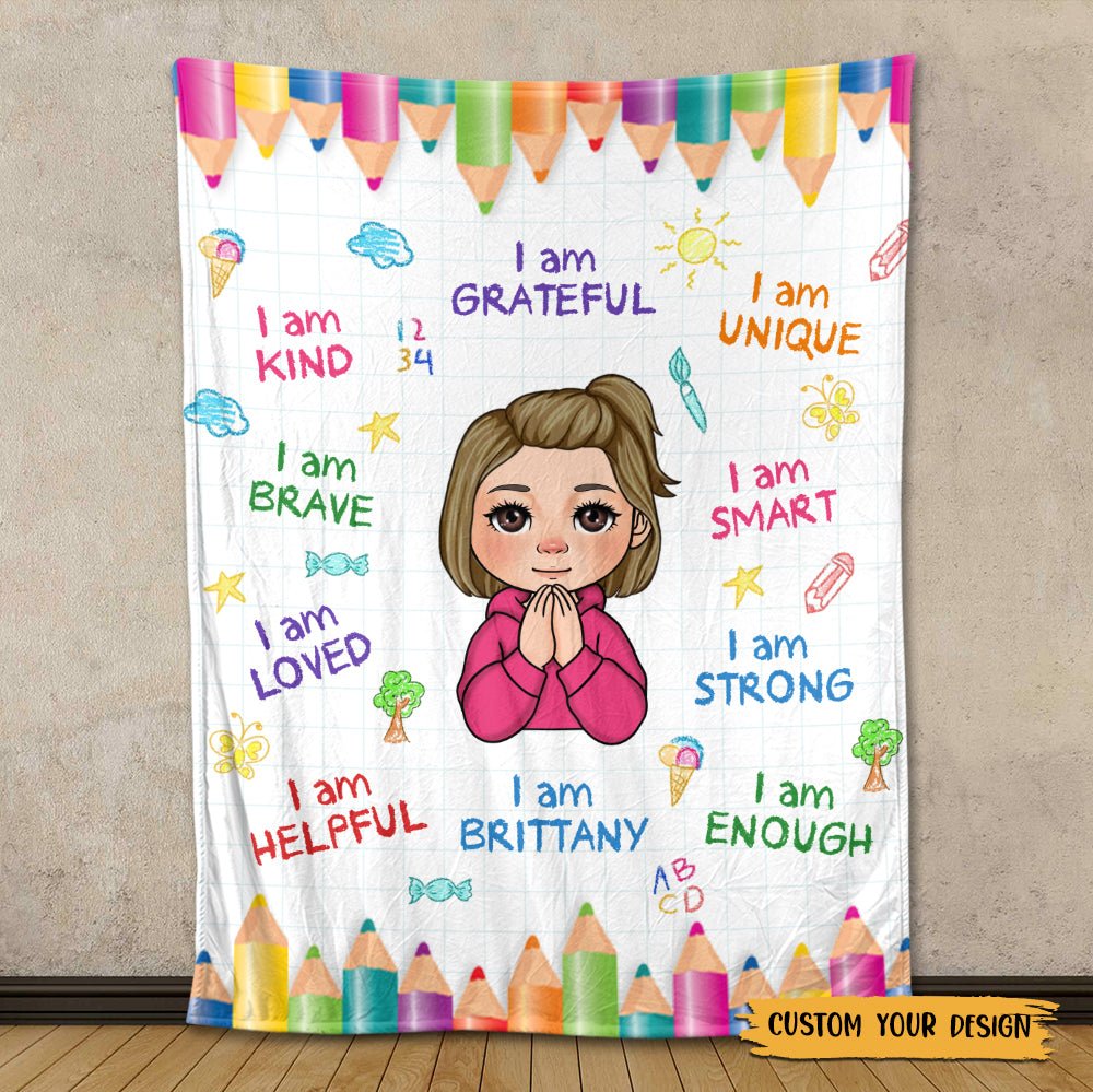 I Am Grateful - Personalized Blanket - Meaningful Gift For Birthday - Giftago