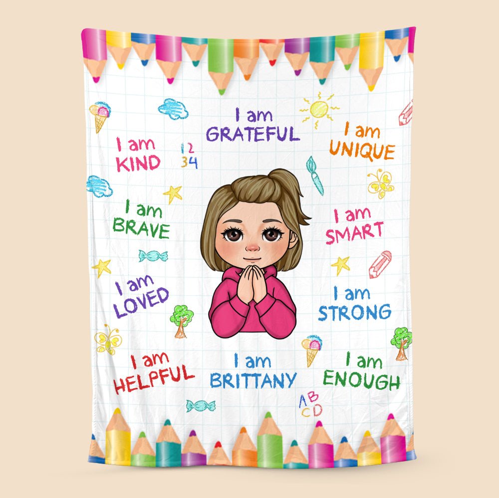 I Am Grateful - Personalized Blanket - Meaningful Gift For Birthday - Giftago