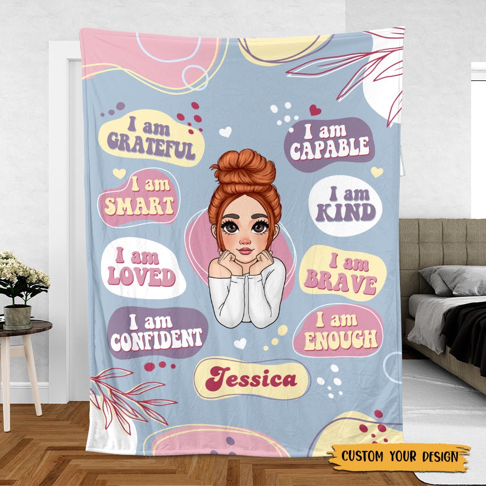 I Am Kind - Personalized Blanket - Meaningful Gift For Birthday - Giftago