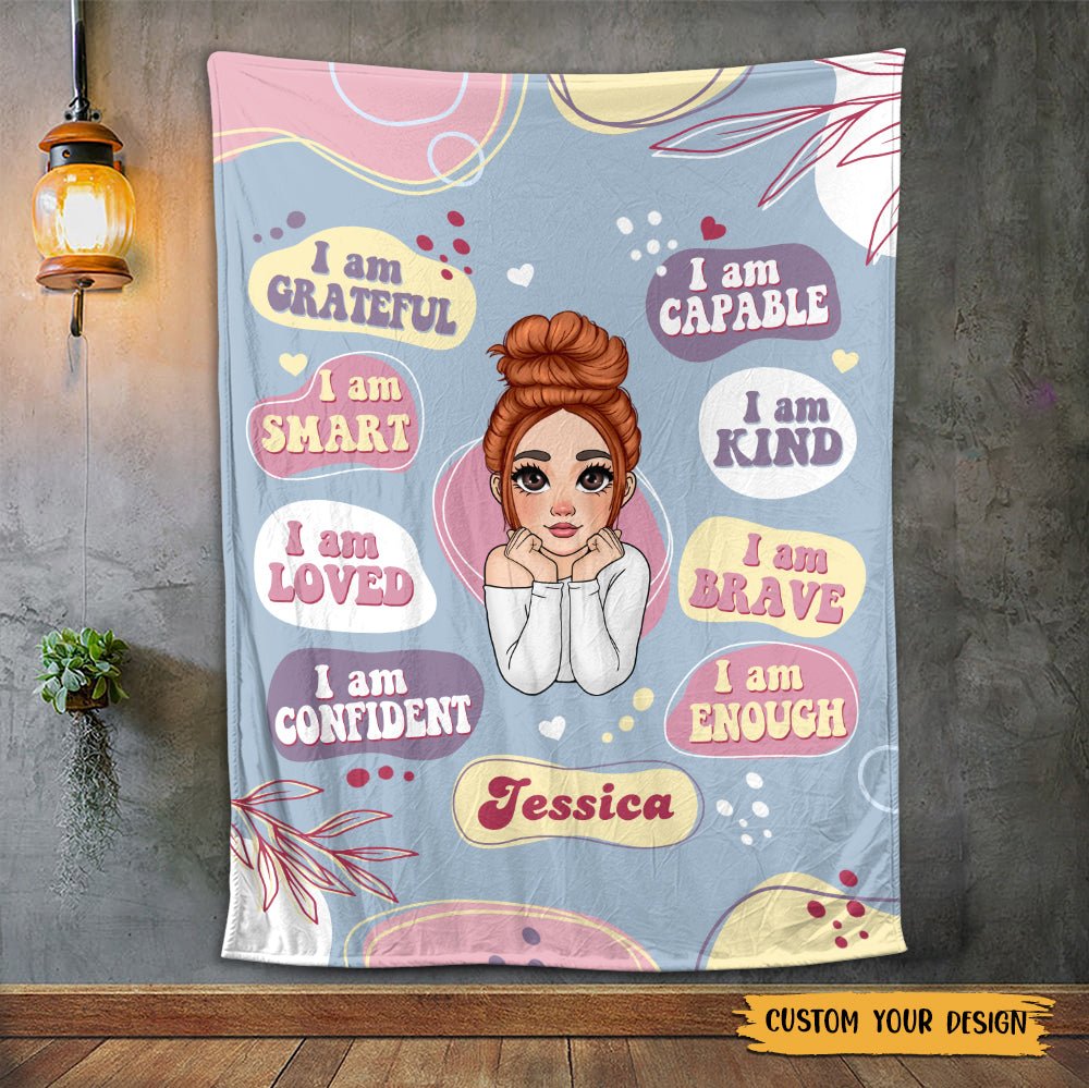I Am Kind - Personalized Blanket - Meaningful Gift For Birthday - Giftago