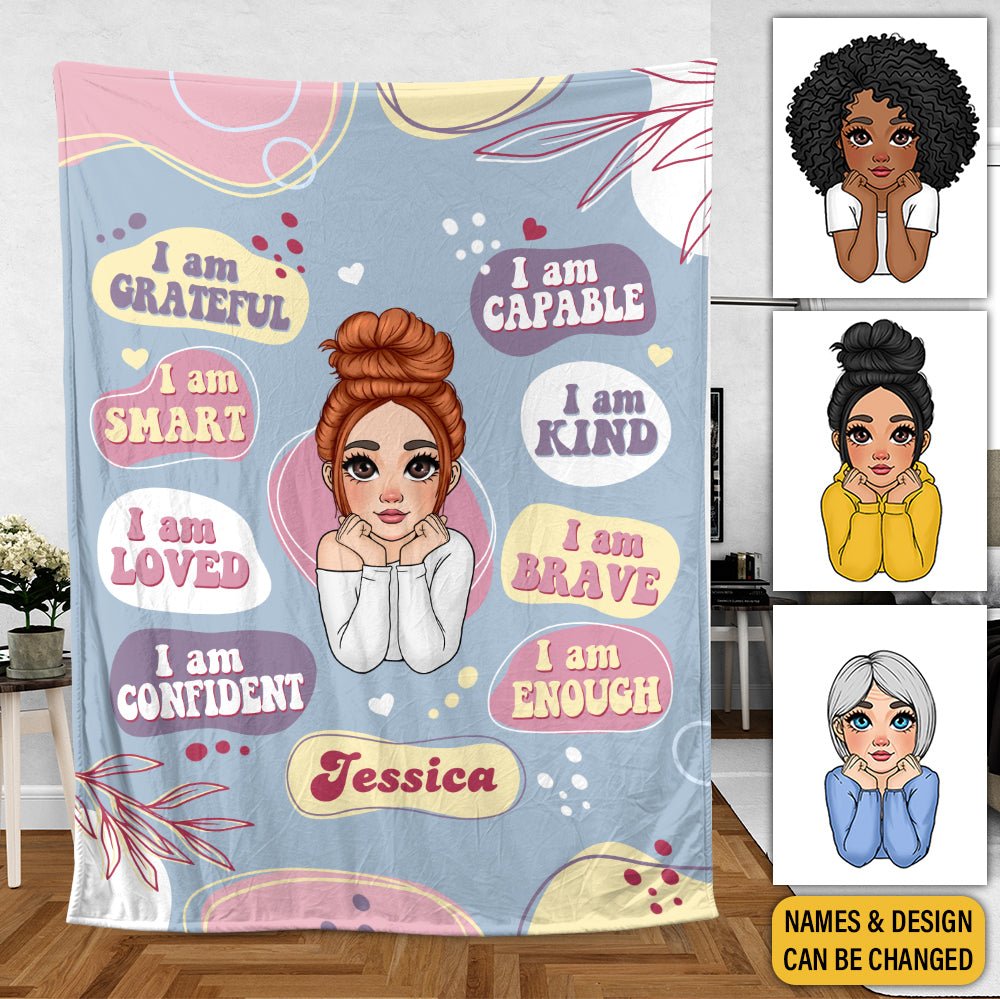 I Am Kind - Personalized Blanket - Meaningful Gift For Birthday - Giftago