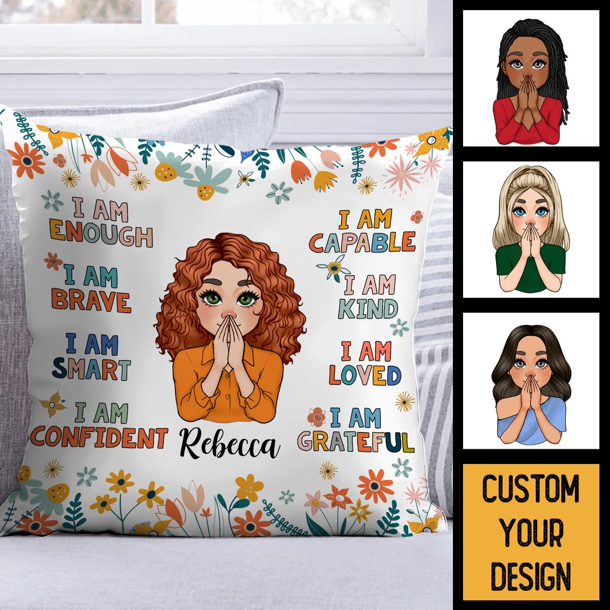 I Am Kind - Personalized Pillow - Best Gift For Mother, Daughter, Sister, Friend, Wife - Giftago