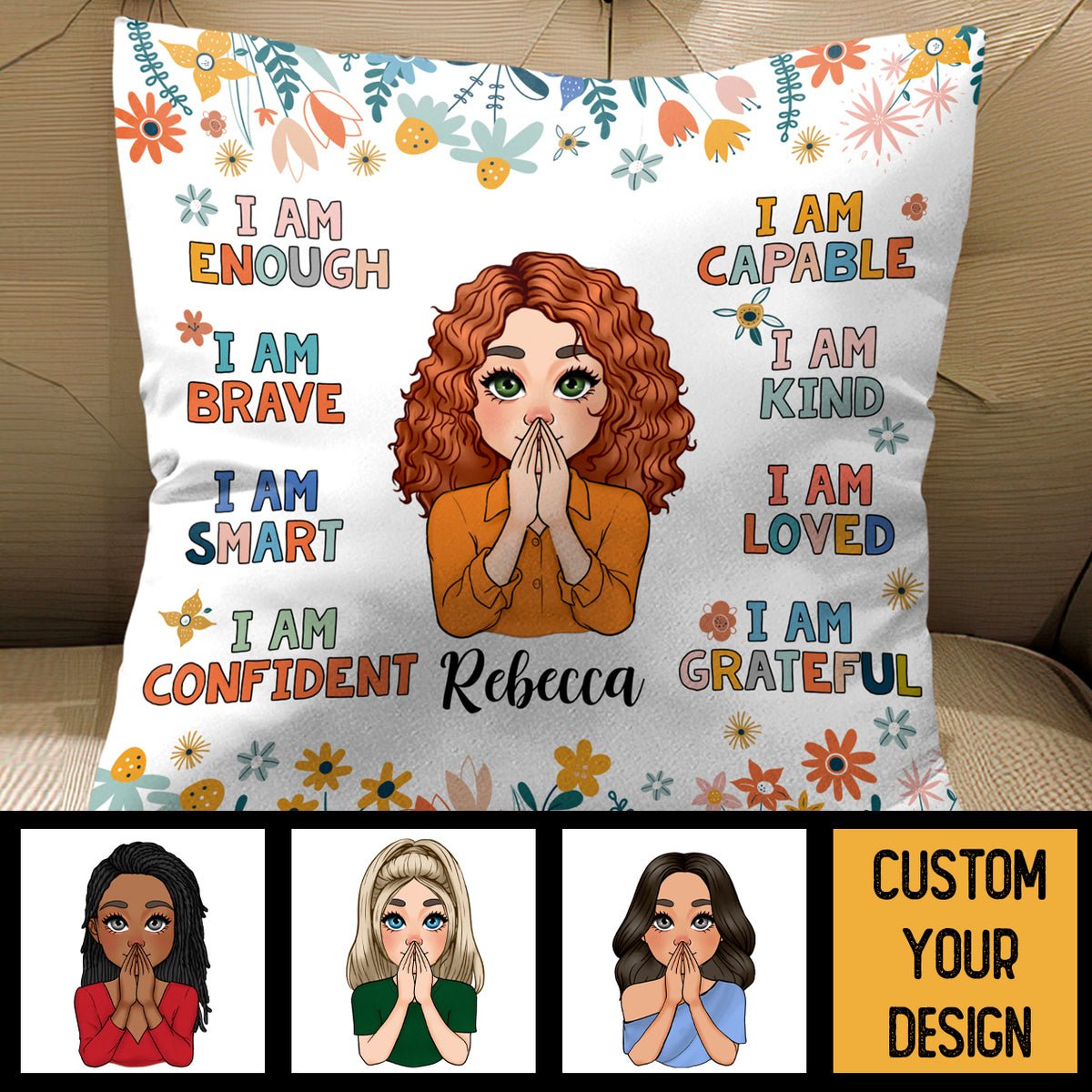 I Am Kind - Personalized Pillow - Best Gift For Mother, Daughter, Sister, Friend, Wife - Giftago