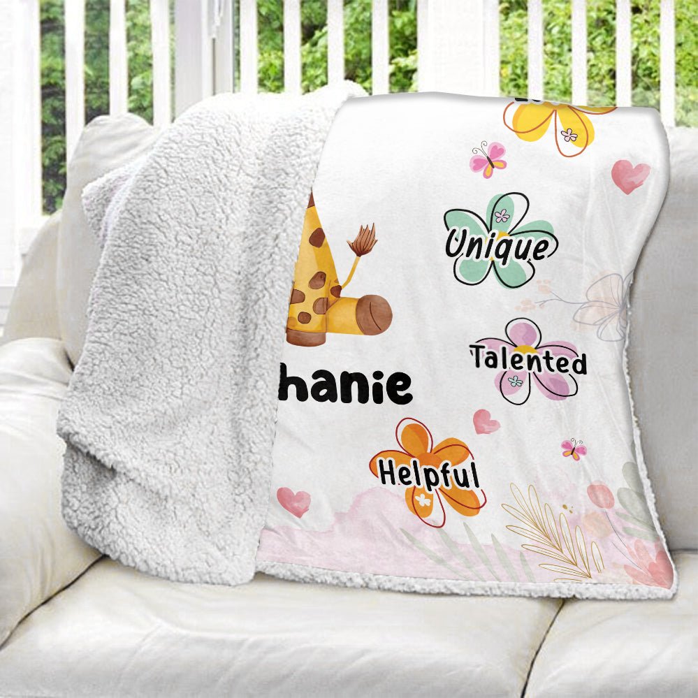 I Am Newborn Blanket - Personalized Blanket