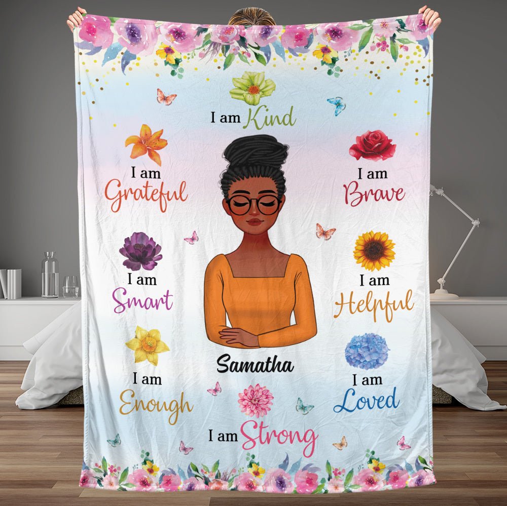 I Am - Personalized Blanket - Best Gift For Mother, Grandma - Giftago