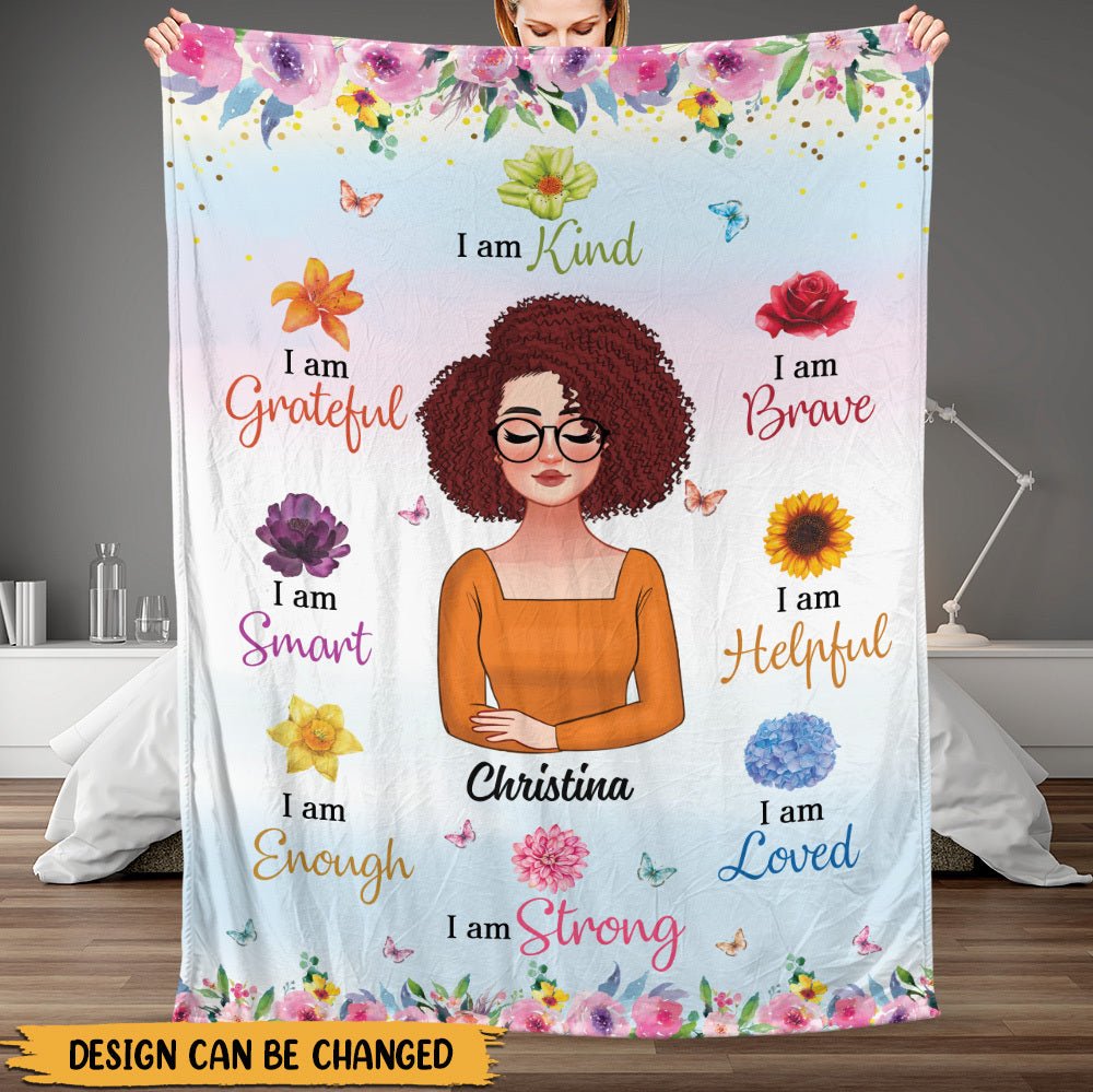 I Am - Personalized Blanket - Best Gift For Mother, Grandma - Giftago