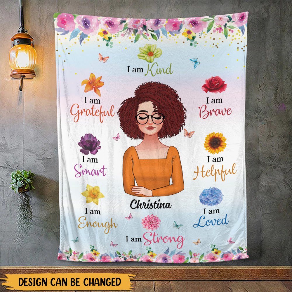 I Am - Personalized Blanket - Best Gift For Mother, Grandma - Giftago