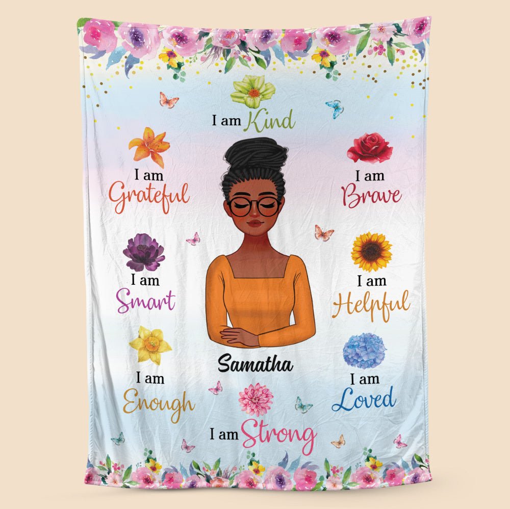 I Am - Personalized Blanket - Best Gift For Mother, Grandma - Giftago