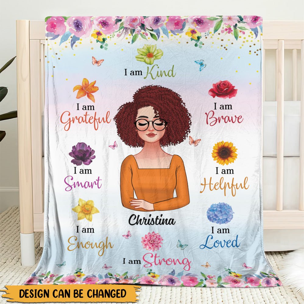 I Am - Personalized Blanket - Best Gift For Mother, Grandma - Giftago