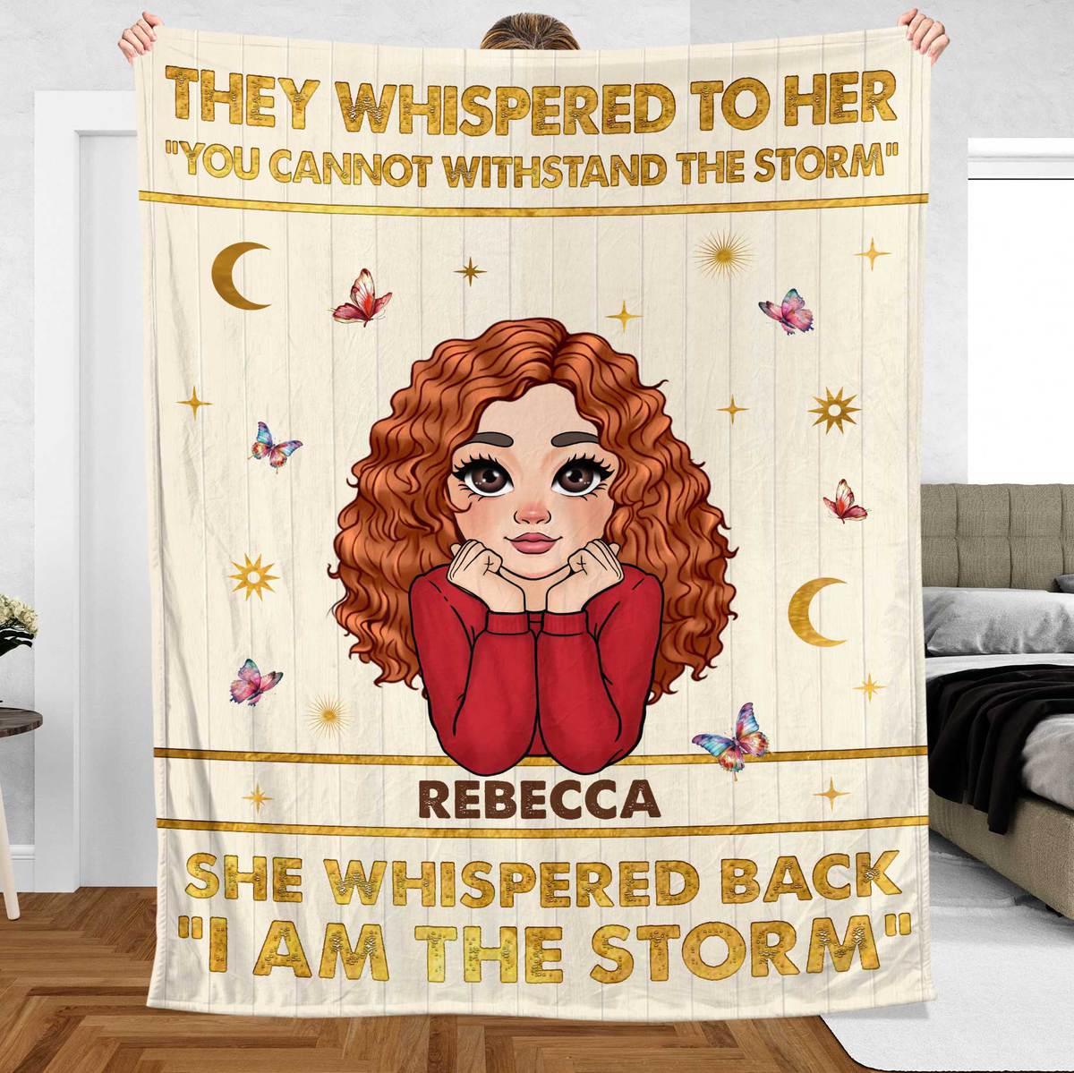 I Am The Storm - Personalized Blanket - Meaningful Gift For Birthday - Giftago