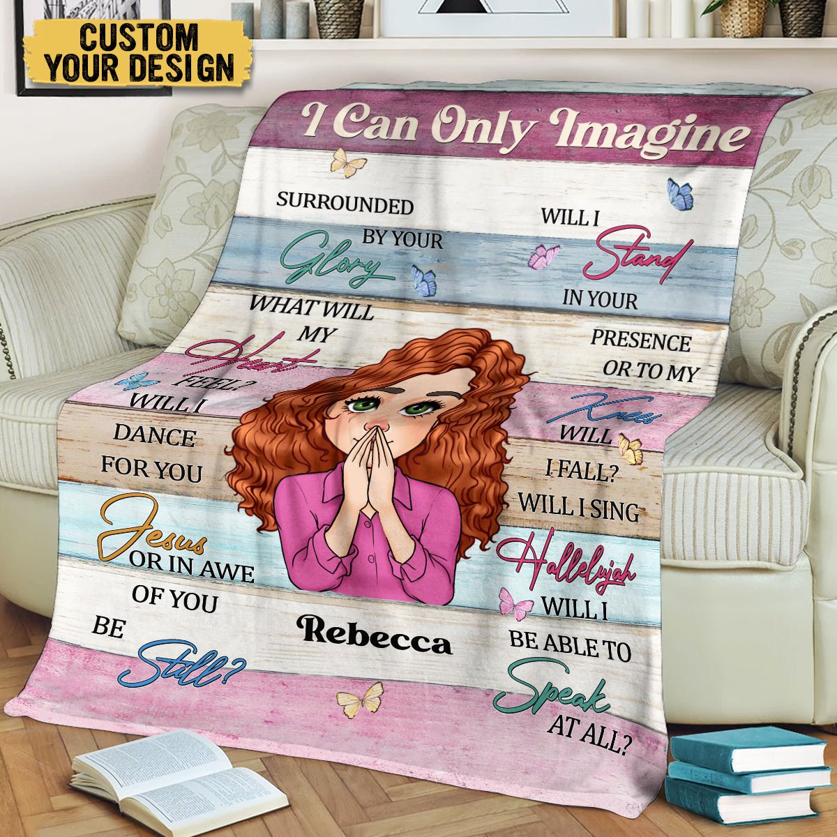 I Can Only Imagine - Personalized Blanket - Best Gift For Daughter, Granddaughter - Giftago