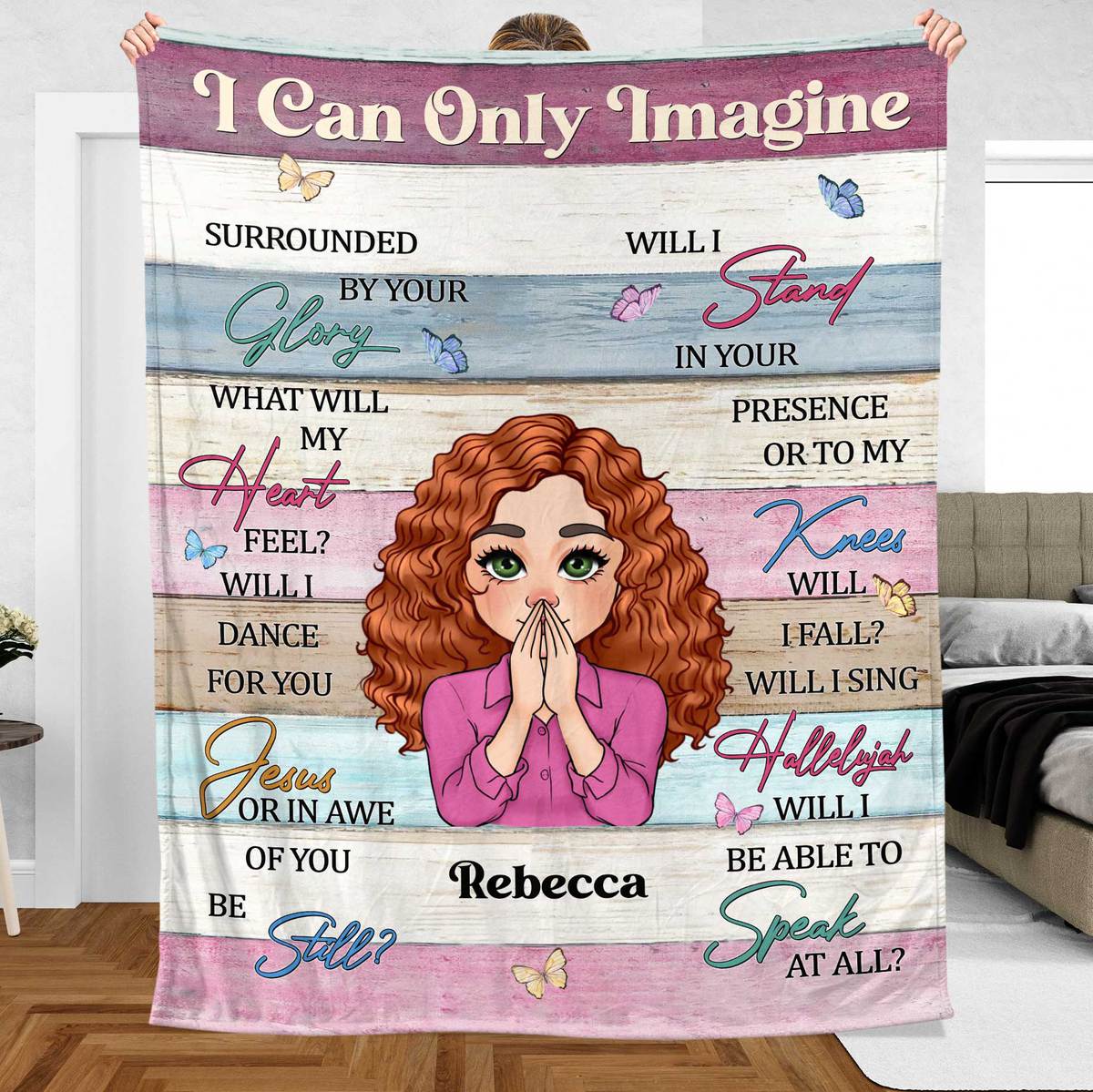 I Can Only Imagine - Personalized Blanket - Best Gift For Daughter, Granddaughter - Giftago