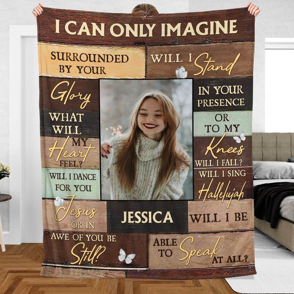 I Can Only Imagine Photo - Personalized Blanket - Meaningful Gift For Birthday - Giftago
