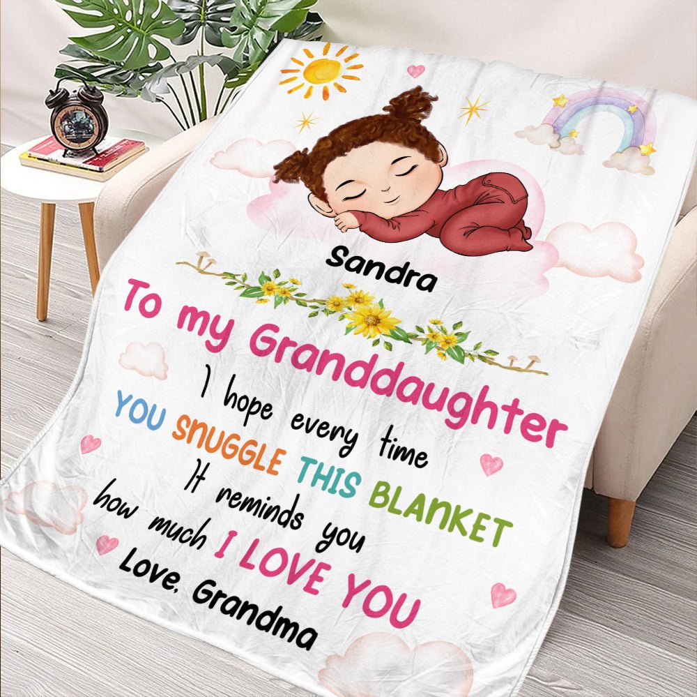 I Love You Grandkid - Personalized Blanket - Giftago