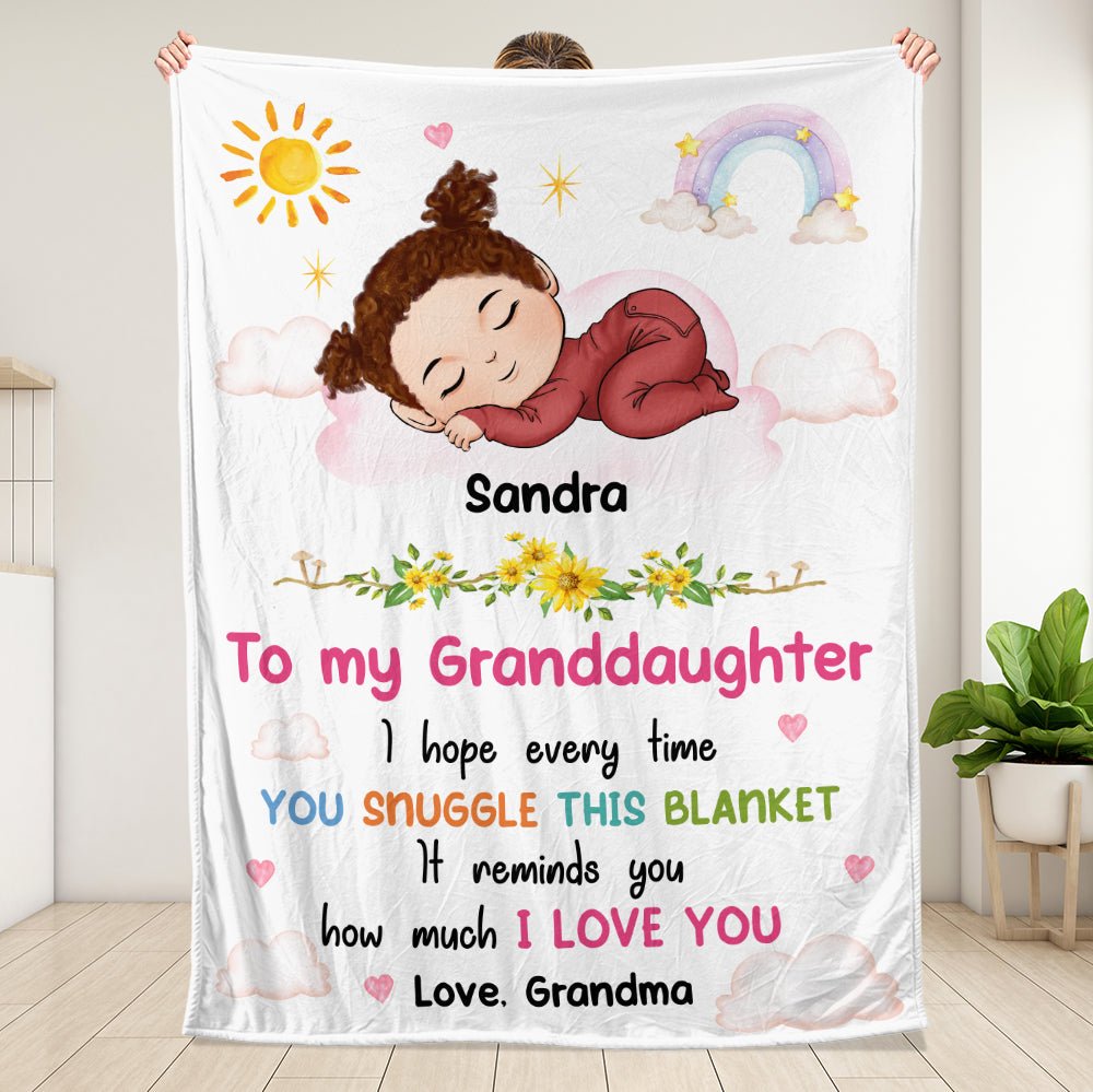 I Love You Grandkid - Personalized Blanket - Giftago