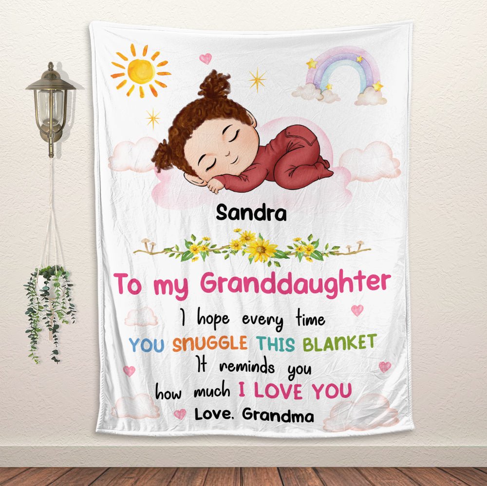 I Love You Grandkid - Personalized Blanket - Giftago