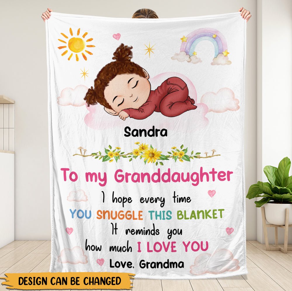I Love You Grandkid - Personalized Blanket - Giftago