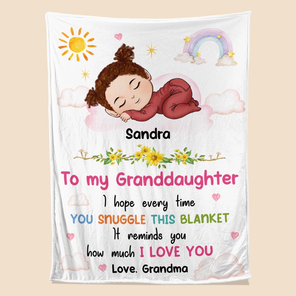 I Love You Grandkid - Personalized Blanket - Giftago